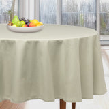 Dotea Sage - Rund damaskduk med prikker Ø 160 cm miljø