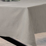 Dotea Grå Blå - Damaskduk med prikker 160 x 320 cm hjørne