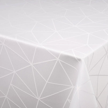 Engholm Tilde Rund Damaskduk, hvit Ø 250 cm