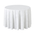 Engholm Tilde Rund Damaskduk, hvit Ø 250 cm