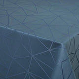 Engholm Tilde Rund Damaskduk, blå Ø 250 cm