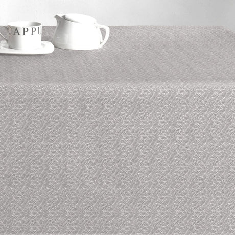 Estes Bølgeblad Sand – Akrylduk med antiskli, 180 cm bred, bord