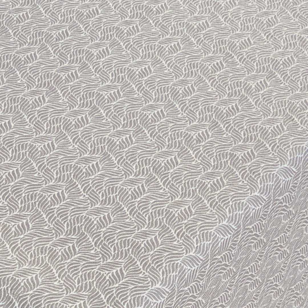 Estes Bølgeblad Sand – Akrylduk med antiskli, 160 cm bred, mønster