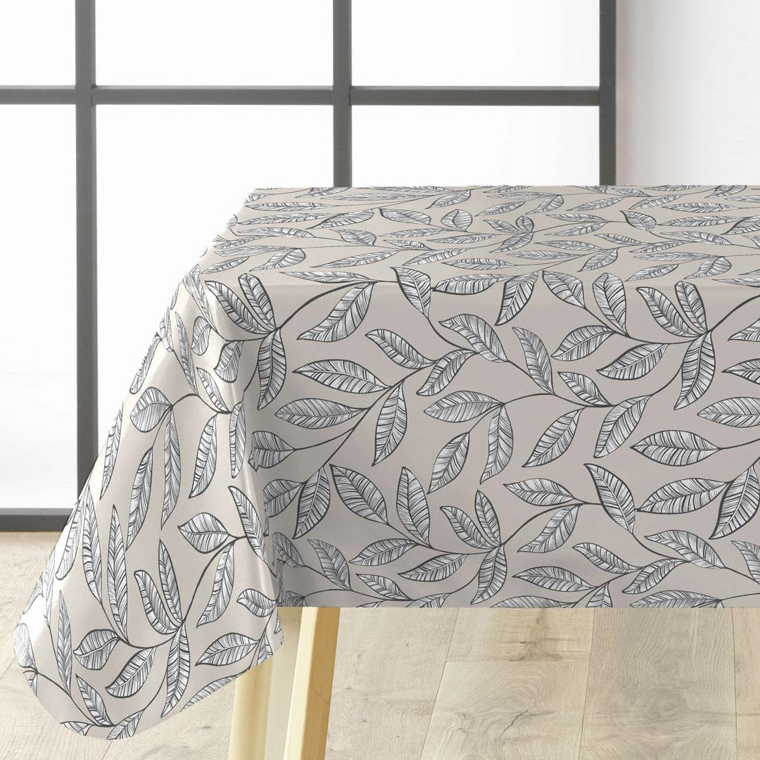 Evora Naturel – Voksduk med botanisk bladmønster