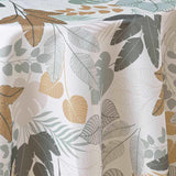 Fidji Ø 180 cm rund duk med botanisk mønster i dempede toner nærbilde 2