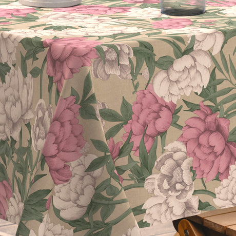 Florea Creme – Ekstra kraftig voksduk med tekstillook, hjørne