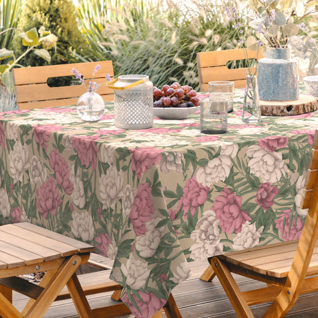 Florea Creme – Ekstra kraftig voksduk med tekstillook, miljø 1