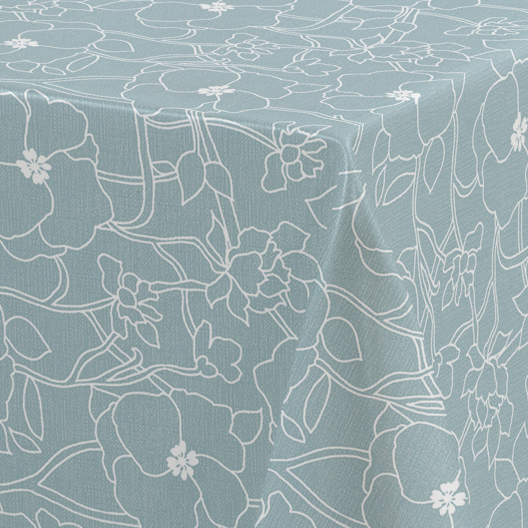 Flower Jam North – Captain Cook voksduk med diskret blomsterprint, hjørne