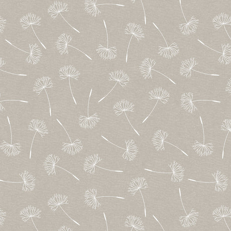 Frøvik Beige – Rund voksduk med kantbånd Ø 180 cm, mønster