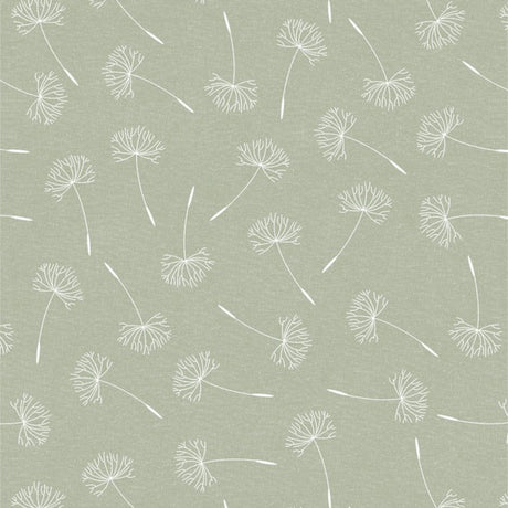 Frøvik Grøn – Rund voksduk med kantbånd Ø 180 cm, mønster