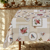 Fuglesang & Roser – Voksduk i nostalgisk stil, miljø