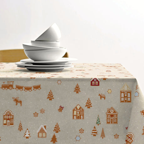 Gingerbread juleduk – Södahl akrylduk i 100 % bomull med antiskli