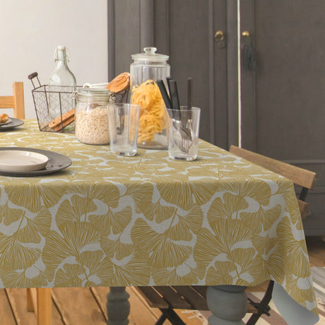 Ginkgo Honey – Ekstra kraftig voksduk med tekstillook, hjørne