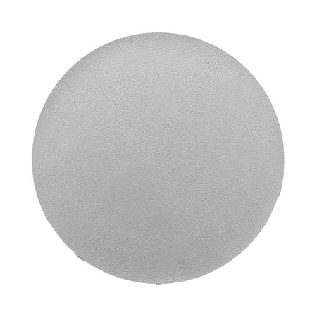 Granis Silver – Rund spisebrikke i imitert skinn Ø 38 cm, vendbar
