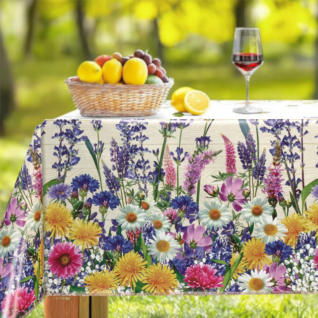 Grøftekant – Voksduk med ville blomster, hage