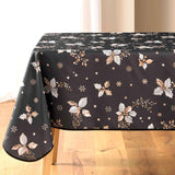 Guido Antrasitt - juleduk med kristtorn, 150 x 240 cm hjørne