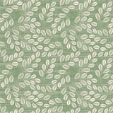 Hessian Leaf Grønn – Lett preget voksduk med bladmotiv, mønster