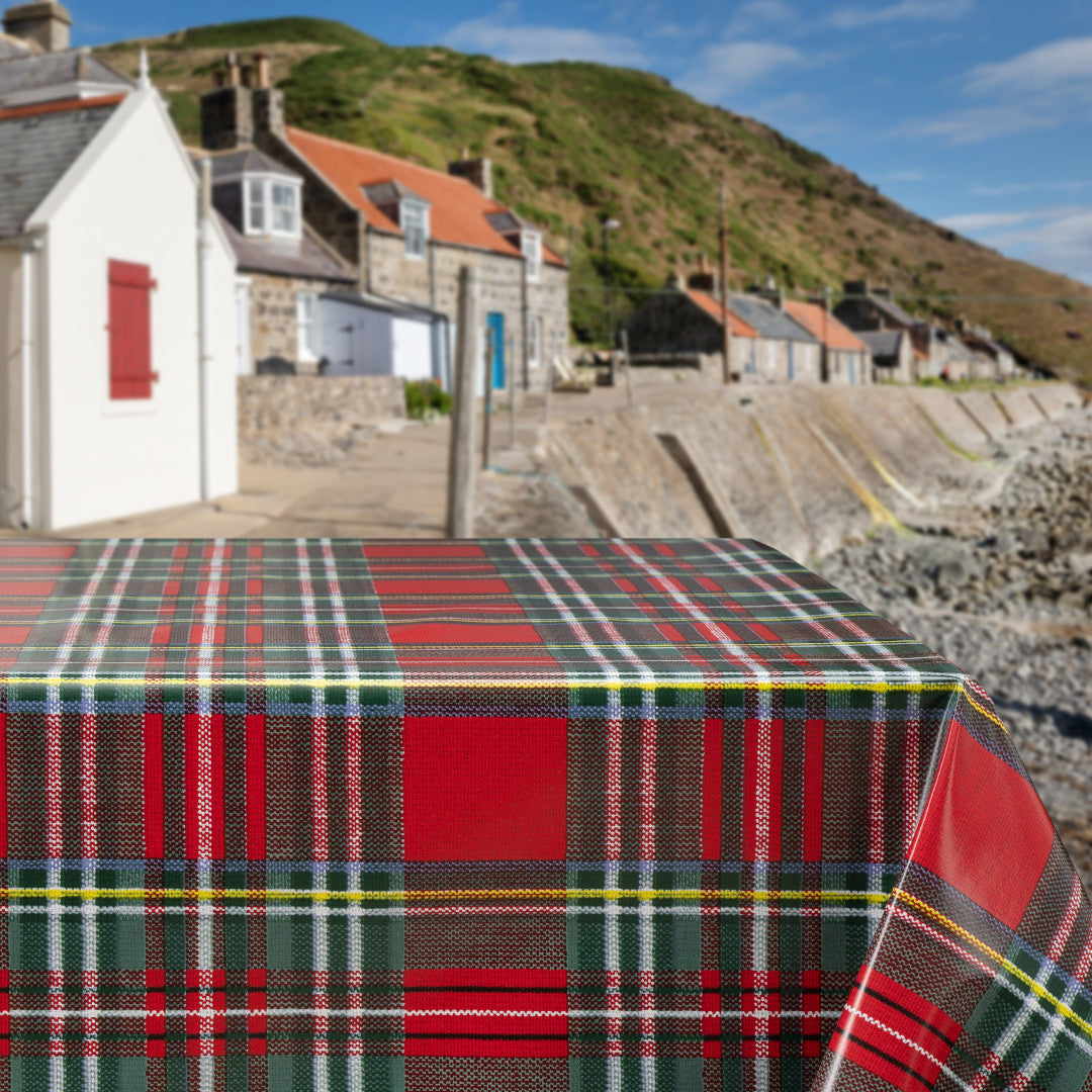 Highland Red – voksduk med klassisk skotsk ruter, miljø