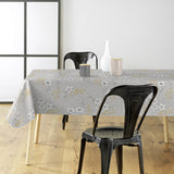 Hortense – Voksduk med blomstrete mønster i gyldne og nøytrale toner, miljø