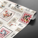 Jolie Ferme – Voksduk med bondegårdsidyll og franske detaljer, rullet