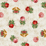 Juleklokke – Juleakrylduk med julekuler, mønster