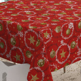 Julekuler & Kranser – Rød julevoksduk, hjørne