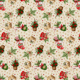 Julestrømpe & Gledelig Jul – Juleakrylduk med klassiske julemotiver, motiver