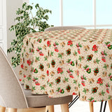 Julestrømpe & Gledelig Jul – Rund juleakrylduk med klassiske julemotiver