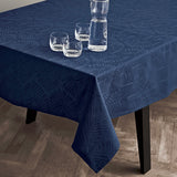 Juna Lea Blå Jacquard Damaskduk – 150 x 220 cm