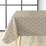 Kalini Luxury Natural – Voksduk med grafisk mønster i flott 3D-effekt, hjørne