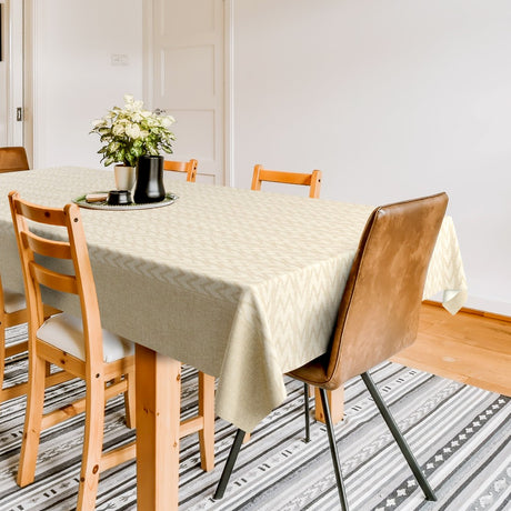 Kashmiria Sand – Ekstra kraftig voksduk med tekstillook, hjørne