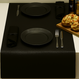 Kunstlær Noblessa bordløper – Ekstra kraftig Dinner 4 two – 50 x 140 cm – Svart