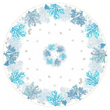 Lagon Blå – Rund provenceduk Ø 180, mønster