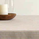 Lam Lino – Jacquardvevd akrylduk med striper i linlook, 160 cm, nærbilde