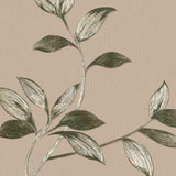 Liane Golden Vine – Voksduk med bladranker i grønne og gyldne nyanser, mønster