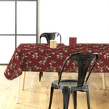 Liane Rouge – Voksduk i burgunder med gyldne bladranker, miljø