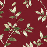 Liane Rouge – Voksduk i burgunder med gyldne bladranker, mønster