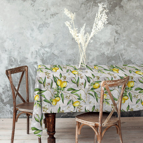 Limonero – Akrylduk med sitroner og patchworkmønster miljø