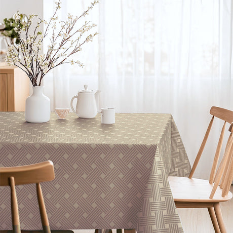 Lisa Culla Flet – Akrylduk med grafisk flettemønster