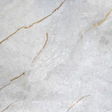 Lustral Metallic – Elegant voksduk med marmorstruktur og gullårer, mønster