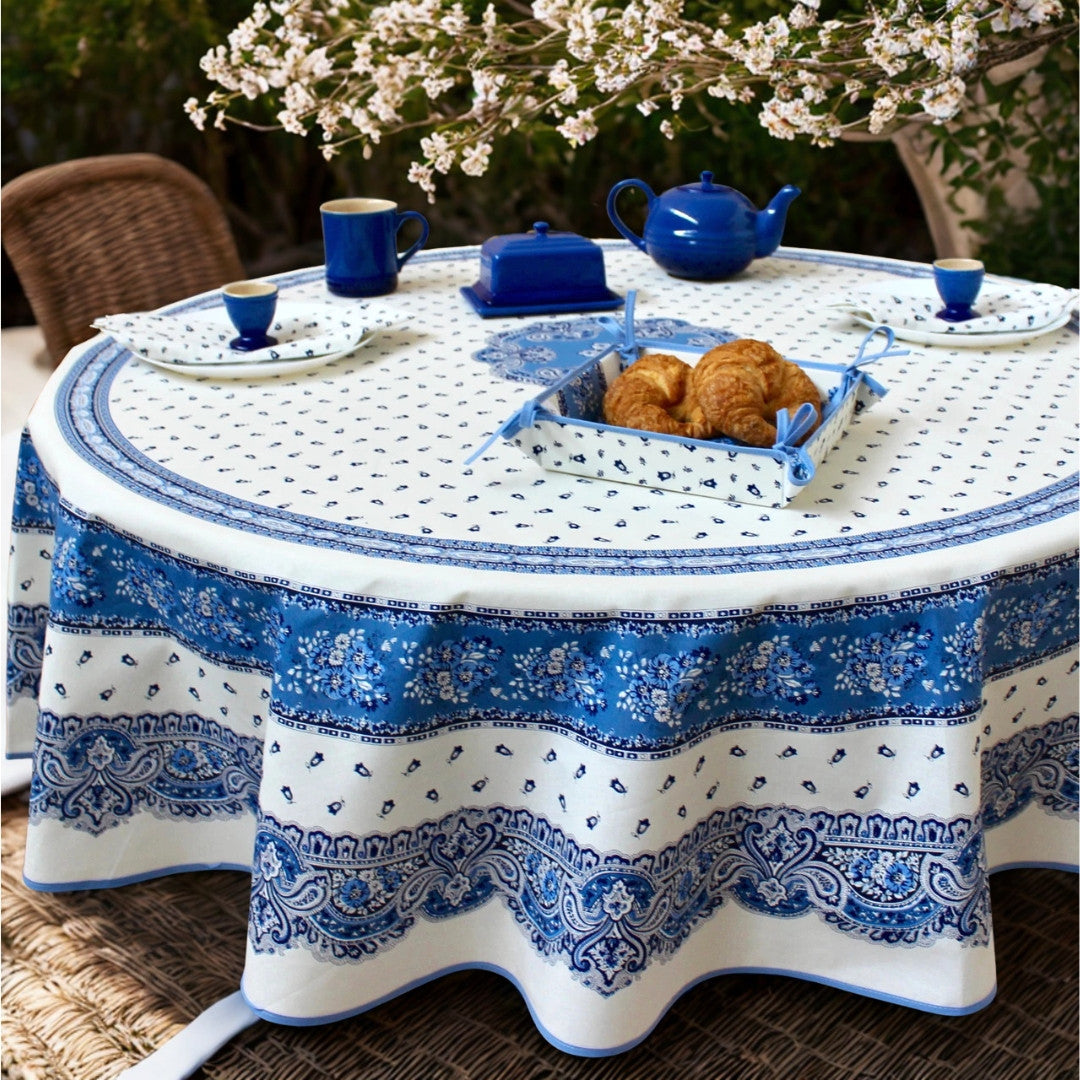 Marat d’Avignon Tradition Blå – Rund provenceduk Ø 180