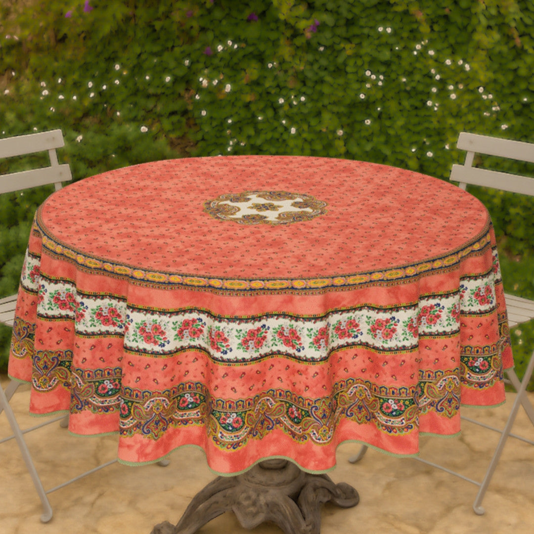 Marat d’Avignon Tradition Oransje – Rund provenceduk Ø 180