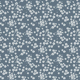 Milflores Støvblå – Akrylduk med små blomster borddekking