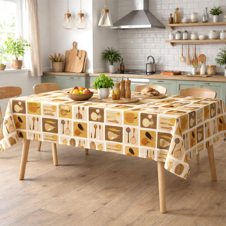 Minestrone Caramel – Voksduk med varme kjøkkenmotiver miljø