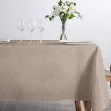 Nagore Beige – Akrylduk med klassisk fiskebensmønster, side
