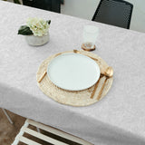 Nanda Grå – Akrylduk med myke palmeblader miljø