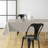 Naya Naturel – Glatt voksduk med linlook og diskret bladmønster, miljø