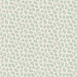 Naya Sauge – Voksduk med linlook og små grønne blader, mønster