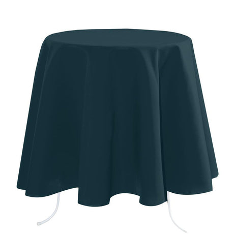 Nelson, ensfarget rund bordduk Ø 180, Koboltblå