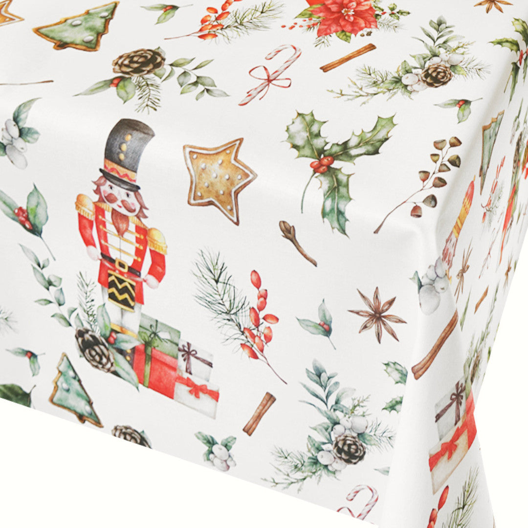 Nøtteknekkere og Gaver – Juleakrylduk med klassiske motiver, nærbilde